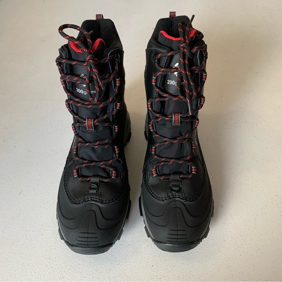 Columbia Black and Red Men's Rain & Snow Boots - Picture 1 of 16